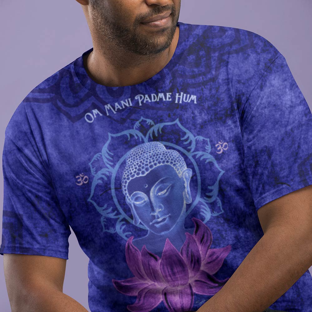 Buddha with Lotus Men's t-shirt